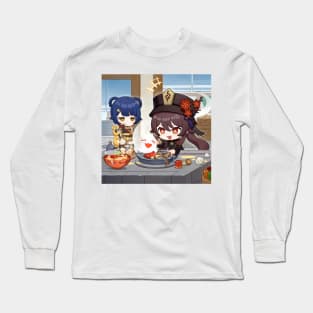 Hu Tao - Chibi Long Sleeve T-Shirt